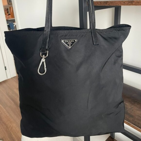 Prada Handbags - Prada Tessuto Nylon Tote Bag Women - Black *With authenticity*